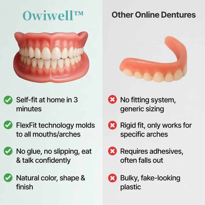 ✨Ends Today: 70% OFF! Owiwell™⏰ Custom-Fit Full Functional Dentures Make you more confident