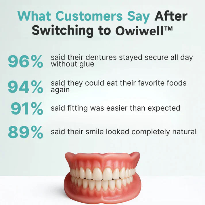 ✨Ends Today: 70% OFF! Owiwell™⏰ Custom-Fit Full Functional Dentures Make you more confident